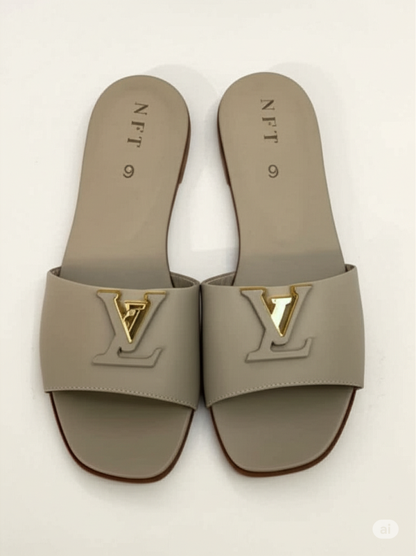 Classy Taupe Flat Sandals