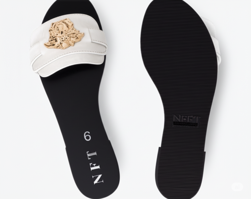 White & Gold Medallion Slides