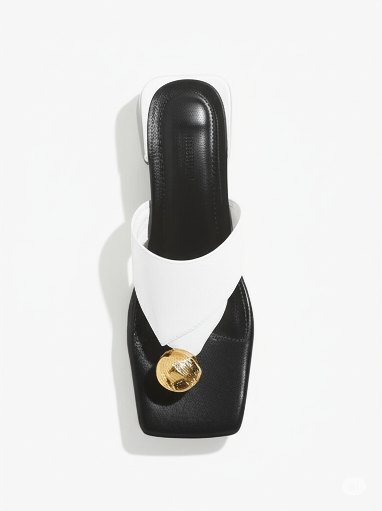 Chic & Trendy Block Heel Slides