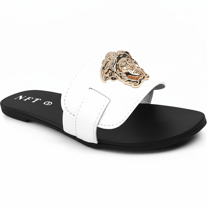 White & Gold Medallion Slides