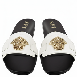White & Gold Medallion Slides