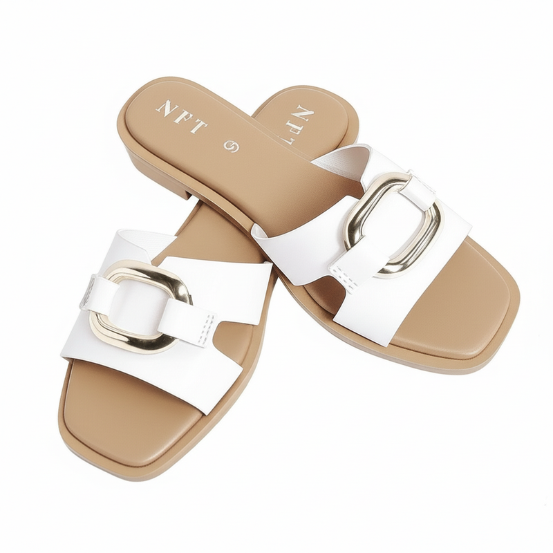 Women's Modern Buckle Slide Sandals