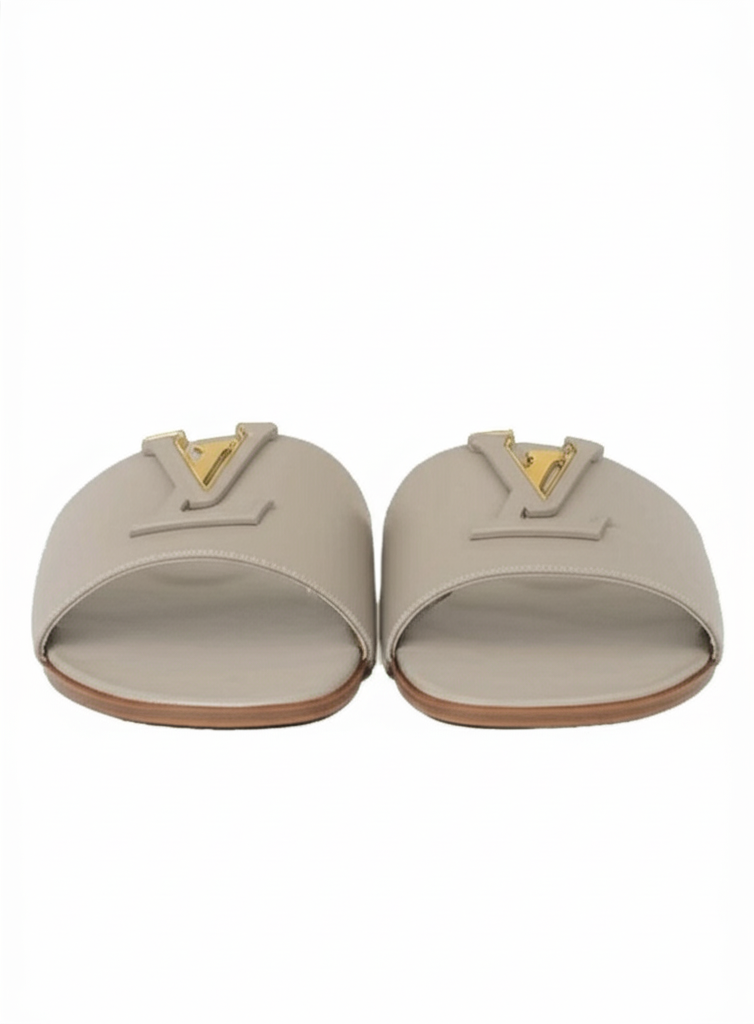 Classy Taupe Flat Sandals
