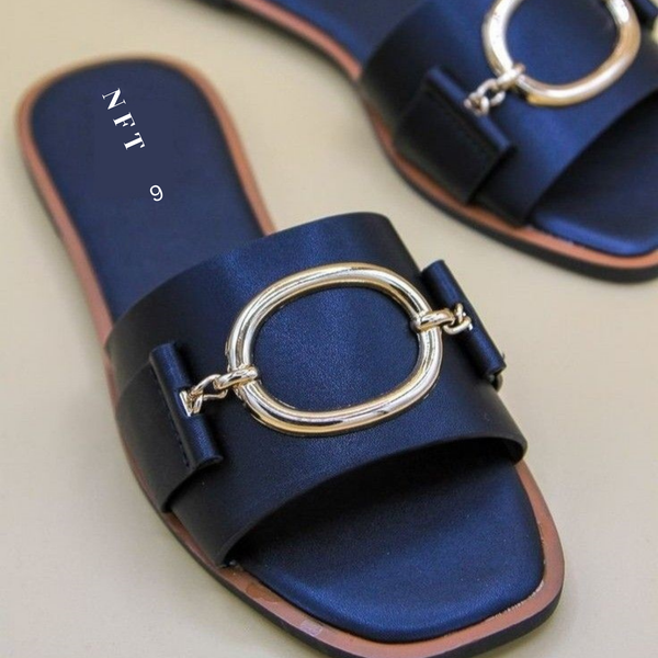 Classic Black Flat Sandals