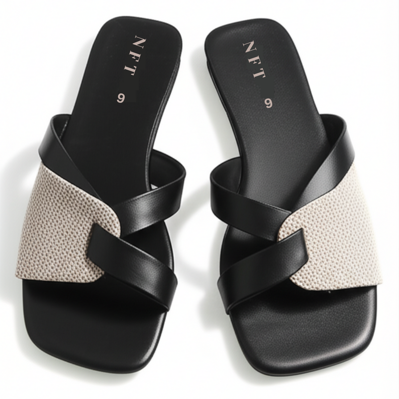 Stylish & Comfortable Criss-Cross Flat Slides