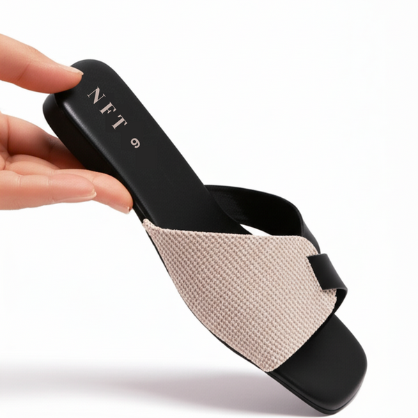 Stylish & Comfortable Criss-Cross Flat Slides