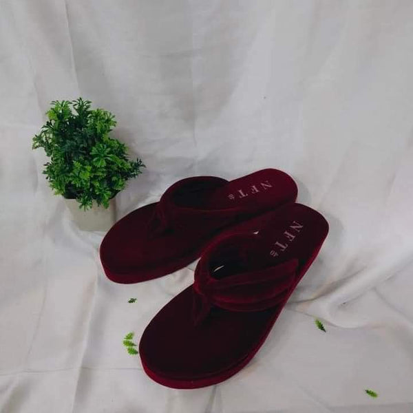 PLAIN VELVET SLIPPER